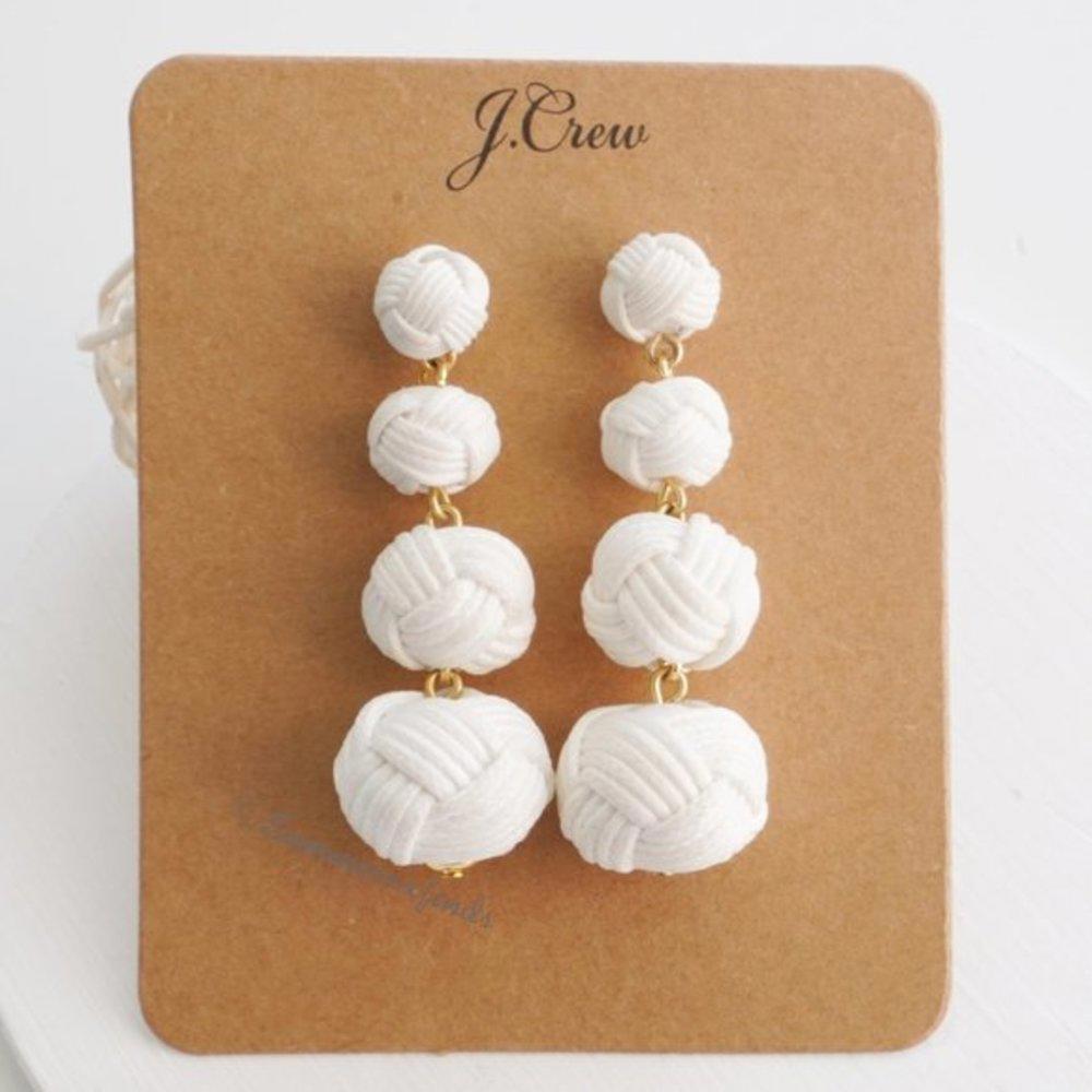 J.Crew Love Knot Drop Earrings